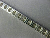 ESTATE WIDE 3.45CT DIAMOND 14KT WHITE GOLD 3D TWO ROW CHANNEL TENNIS BRACELET