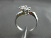 ANTIQUE WIDE .60CT DIAMOND 14KT WHITE GOLD DOUBLE HEADED FUN RING STUNNING 17259