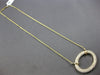 EXTRA LARGE 1.78CT DIAMOND 14KT YELLOW GOLD 3D MULTI ROW OPEN OVAL LOVE NECKLACE