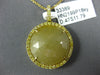 12.26CT FANCY YELLOW DIAMOND & YELLOW SAPPHIRE 18KT YELLOW GOLD 3D ROUND PENDANT