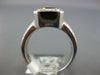 LARGE 2.42CT DIAMOND & AAA CITRINE 18KT WHITE GOLD EMERALD CUT ANNIVERSARY RING