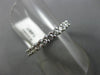 ESTATE 1.43CT DIAMOND 14KT WHITE GOLD 3D ETERNITY WEDDING ANNIVERSARY RING #2094