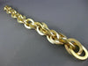 ESTATE LARGE AND LONG 18K YELLOW GOLD 3D OVAL INTERTWINING LINK BRACELET #26106