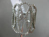 ESTATE LARGE .97CT DIAMOND 18KT WHITE GOLD 3D MULTI OVAL INTERTWINING FUN RING