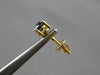 ESTATE 1.0CT BLACK DIAMOND 14KT YELLOW GOLD 3D CLASSIC ROUND SCREWBACK EARRINGS
