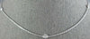 EXTRA LONG .90CT DIAMOND 14K WHITE GOLD DIAMOND BY THE YARD CLASSIC LOVE PENDANT