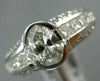 ESTATE 2.02CT ROUND OVAL & PRINCESS DIAMOND 14K WHITE GOLD ENGAGEMENT RING 25940