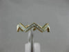 ESTATE .26CT DIAMOND 14KT WHITE & ROSE GOLD 3D ZIG ZAG DIAMOND ETERNITY FUN RING