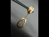 ESTATE .28CT DIAMOND 14KT WHITE & ROSE GOLD 3D PAVE PEAR SHAPE HANGING EARRINGS