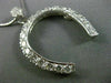 ESTATE LARGE PLATINUM 2.60CT DIAMOND 3D HORSESHOE LUCKY FLOATING PENDANT #21965