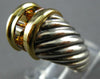 1.26CT AAA CITRINE 14K YELLOW GOLD & 925 SILVER DAVID YURMAN PRINCESS RING 27026