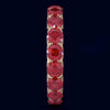 ESTATE 4.25CT AAA RUBY 14K ROSE GOLD CLASSIC SHARED PRONG ETERNITY FUN LOVE RING