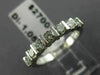 ESTATE 1.05CT DIAMOND 14KT WHITE GOLD 3D 7 STONE CHANNEL ANNIVERSARY RING #22469