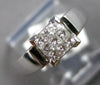 .25CT DIAMOND 14KT WHITE GOLD 3D PRINCESS INVISIBLE SOLITAIRE ENGAGEMENT RING