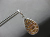 LARGE 2.54CT WIHTE & PINK DIAMOND 18KT WHITE & ROSE GOLD TEAR DROP HALO EARRINGS