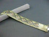 ANTIQUE WIDE & LONG 14KT WHITE YELLOW & ROSE GOLD HAND CRAFTED BRACELET #22190