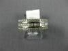 ESTATE WIDE 1.43CT DIAMOND 18KT WHITE GOLD 3D ROUND & BAGUETTE ANNIVERSARY RING