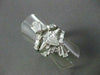 LARGE 4.26CT DIAMOND MARQUISE & ROUND PLATINUM ENGAGEMENT WEDDING INSERT RING
