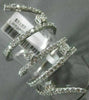 ESTATE EXTRA LARGE 1.92CT DIAMOND 14KT WHITE GOLD 3D MULTI ROW FULL FINGER RING