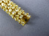 ESTATE EXTRA LARGE 25.71CT FANCY YELLOW DIAMOND 18KT YELLOW GOLD TENNIS BRACELET