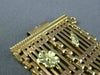 ANTIQUE WIDE 18KT YELLOW & ROSE GOLD HANDCRAFTED FLORAL FILIGREE BRACELET #22301