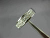 WIDE .84CT DIAMOND 14K WHITE GOLD 3D PRINCESS TWO ROW INVISIBLE ANNIVERSARY RING