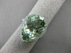 ESTATE 8.40CT DIAMOND & AAA GREEN AMETHYST 14KT WHITE GOLD PEAR HALO RING #21605
