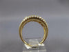 LARGE .80CT DIAMOND 14KT YELLOW GOLD 3D MULTI ROW LOVE KNOT GRADUATING FUN RING