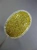 EXTRA LARGE 2.21CT WHITE & INTENSE YELLOW DIAMOND 18K 2TONE GOLD MICRO PAVE RING