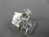.42CT DIAMOND 14KT WHITE GOLD 3D FILIGREE HEART SEMI MOUNT ENGAGEMENT RING #1024