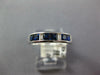 .83CT DIAMOND & AAA SAPPHIRE 14KT WHITE GOLD PRINCESS & BAGUETTE ENGAGEMENT RING