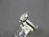 ESTATE .42CT DIAMOND 14KT WHITE GOLD 3D PEAR SHAPE SOLITAIRE ENGAGEMENT RING