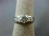 ESTATE 1.26CT ROUND DIAMOND 14KT WHITE GOLD 3D CHANNEL ENGAGEMENT RING #20722