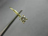 ESTATE .70CT DIAMOND 14K YELLOW GOLD HANGING STUD LEVERBACK EARRINGS G VVS 21294