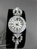 ANTIQUE LARGE 2.50CT OLD MINE MULTI SHAPE DIAMOND PLATINUM LADIES WATCH #2941