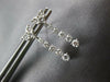 ESTATE .64CT DIAMOND 18KT WHITE GOLD 3D CLASSIC HEART JOURNEY HANGING EARRINGS