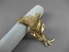 ANTIQUE LARGE 14KT YELLOW GOLD EXOTIC FLOWER BROOCH PIN SIMPLY AMAZING! #19766