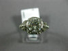 ANTIQUE LARGE 1.75CT DIAMOND PLATINUM 3D CLASSIC ETOILE FILIGREE ENGAGEMENT RING
