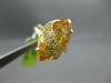 ESTATE 8.47CT CITRINE, YELLOW TOPAZ & DIAMOND 18KT YELLOW GOLD MARQUISE FUN RING