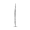 EXTRA LARGE 5CT DIAMOND 14KT WHITE GOLD CLASSIC INSIDE OUT HOOP HANGING EARRINGS