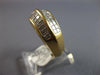 ESTATE WIDE 1.0CT DIAMOND 14KT YELLOW GOLD PRINCESS MULTI ROW ANNIVERSARY RING