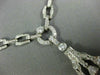 ANTIQUE EXTRA LARGE 38.0CT DIAMOND & AAA AMETHYST 18K WHITE GOLD LARIAT NECKLACE