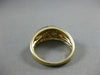 ANTIQUE WIDE DIAMOND 14K WHITE & YELLOW GOLD INFINITY HEART BOW LOVE RING #21069