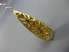 LARGE & LONG 3.99CT WHITE & FANCY YELLOW DIAMOND 18K 2TONE GOLD HANGING EARRINGS