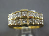 1.30CT DIAMOND 14KT YELLOW GOLD CLASSIC 2 ROW PRINCESS PYRAMID ANNIVERSARY RING