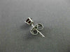 ESTATE .60CT AAA RUBY 14KT WHITE GOLD 3D CLASSIC SOLITAIRE ROUND STUD EARRINGS