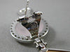 ESTATE LARGE 2.20CT DIAMOND & AVENTURINE 14K WHITE & ROSE GOLD FILIGREE EARRINGS