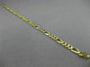 ESTATE LONG 14KT WHITE & YELLOW GOLD DIAMOND CUT FIGARO WOMEN'S BRACELET #22841