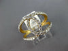 ESTATE WIDE .70CT DIAMOND 14KT 2 TONE GOLD 3D CLASSIC LOVE KNOT FUN RING