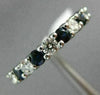 ESTATE 2.82CT ROUND DIAMOND & AAA SAPPHIRE 14KT WHITE GOLD ETERNITY RING #22274